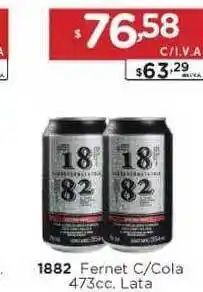 Hipermay 1882 Fernet C/Cola Lata 473cc oferta