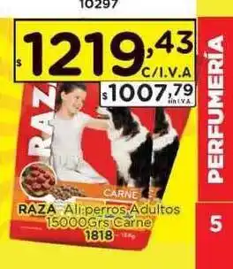 Hipermay Raza Ali.perros Adultos Carne 15000grs oferta