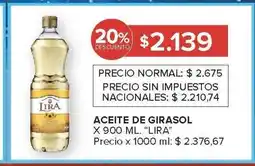 Carrefour Market aceite de girasol lira oferta