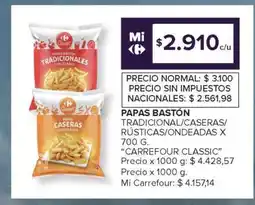 Carrefour Market Papas Bastón Tradicionales/Caseras Congeladas oferta