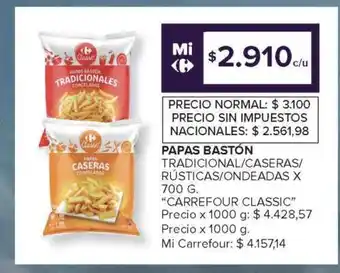 Carrefour Market Papas Bastón Tradicionales/Caseras Congeladas oferta