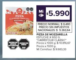 Carrefour Market Pizza de Mozzarella oferta
