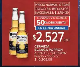 Carrefour Market Cerveza Blanca Porron oferta