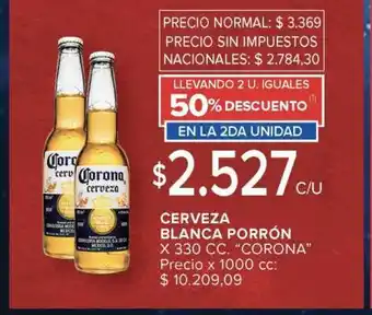 Carrefour Market Cerveza Blanca Porron oferta
