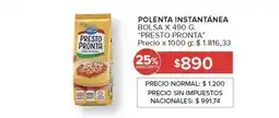 Carrefour Market Polenta Instantánea oferta