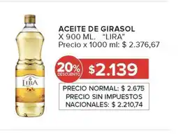 Carrefour Market aceite de girasol lira oferta
