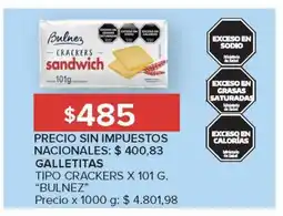 Carrefour Market Galletitas Tipo Crackers x 101 g 'Bulnez' oferta