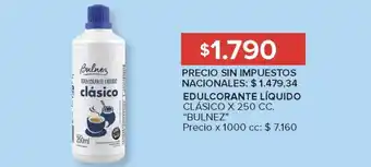 Carrefour Market Edulcorante Líquido Clásico Bulnez oferta