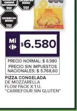 Carrefour Market Pizza Congelada de Mozzarella oferta