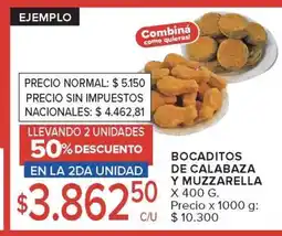Carrefour Market Bocaditos de Calabaza y Muzzarella oferta