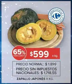 Carrefour Market ZAPALLO JAPONÉS oferta