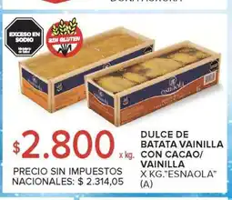 Carrefour Market Dulce de Batata Vainilla con Cacao/Vainilla oferta