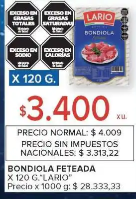 Carrefour Market Bondiola feteada oferta
