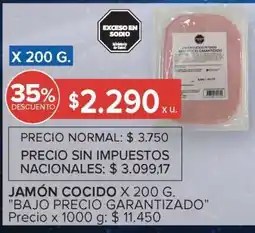 Carrefour Market JAMÓN COCIDO X 200 G oferta
