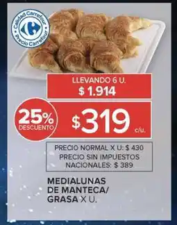 Carrefour Market Medialunas de Manteca/Grasa oferta