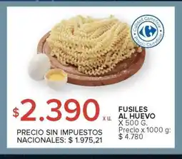 Carrefour Market Fusiles al Huevo oferta