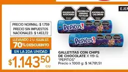 Carrefour Express Galletitas con chips de chocolate x 119 g 'Pepitos' oferta