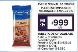 Carrefour Express TABLETA DE CHOCOLATE oferta