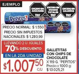 Carrefour Galletitas con chips de chocolate oferta