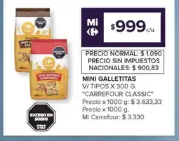 Carrefour Mini Galletitas Carrefour Classic oferta