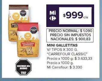 Carrefour Mini Galletitas Carrefour Classic oferta