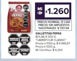 Carrefour Galletitas Pepas oferta