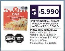 Carrefour Pizza de Mozzarella oferta