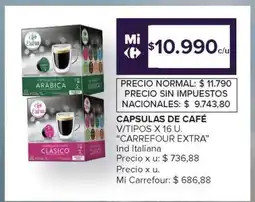 Carrefour Cápsulas de Café Carrefour Extra oferta