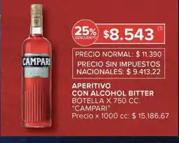 Carrefour Aperitivo con Alcohol Bitter Campari oferta