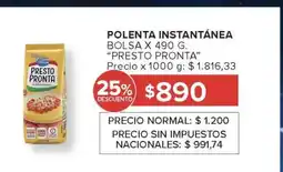 Carrefour Polenta Instantánea oferta