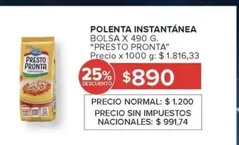 Carrefour Polenta Instantánea oferta