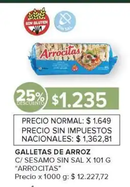 Carrefour Galletas de Arroz 'Arrocitas' oferta