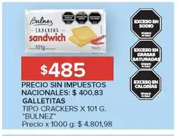 Carrefour Galletitas Tipo Crackers x 101 g 'Bulnez' oferta
