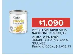 Carrefour Choclo Entero Amarillo Lata x 300 g 'Bulnez' oferta