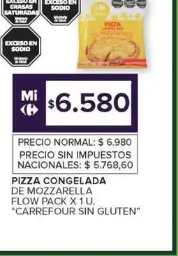 Carrefour Pizza Congelada de Mozzarella oferta