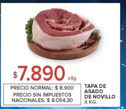 Carrefour Tapa de Asado de Novillo x Kg oferta