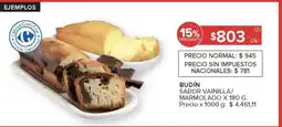 Carrefour Budín Sabor Vainilla/Marmolado x 180 g oferta