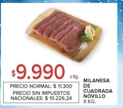 Carrefour Milanesa de Cuadrada Novillo oferta