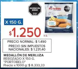 Carrefour Medallón de Merluza Rebozado x 150 g 'Portobelo' oferta
