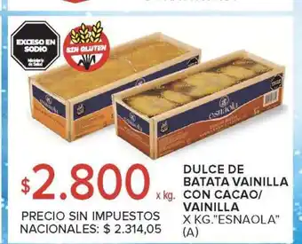 Carrefour Dulce de Batata Vainilla con Cacao/Vainilla oferta