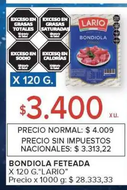 Carrefour Bondiola feteada oferta