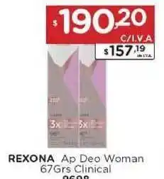 Hipermay Rexona Ap Deo Woman Clinical 67grs oferta