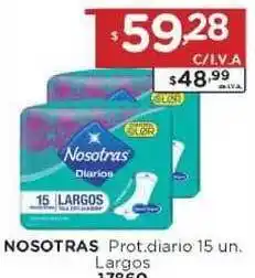 Nosotras Prot.diario Largo 15un.