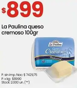 Changomas La Paulina queso cremoso oferta