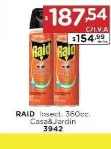 Hipermay Raid Insect. Casa&Jardin 360cc. oferta