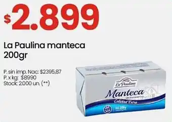 Changomas La Paulina manteca oferta