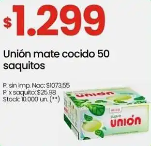 Changomas Unión mate cocido oferta