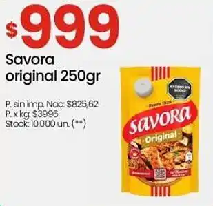 Changomas Savora original oferta