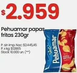Changomas Pehuamar papas fritas oferta