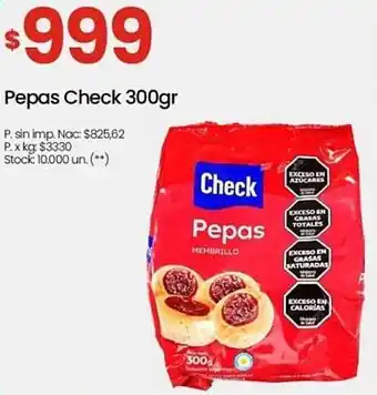 Changomas Pepas Check oferta